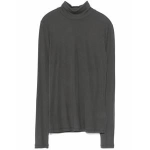 NEW AGOLDE pascale turtleneck top in grey